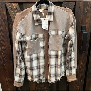 NWT Hem & Thread Plaid Shirt/Jacket - Size Small